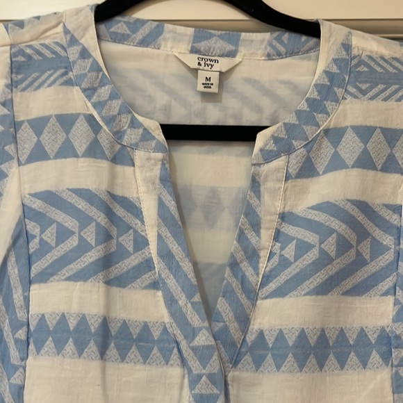 Crown and Ivy women’s flare sleeve tunic L - Picture 2 of 3